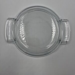 Vintage PYREX de Corning France 453H  Clear Glass Lid for 1 qt Casserole Dish